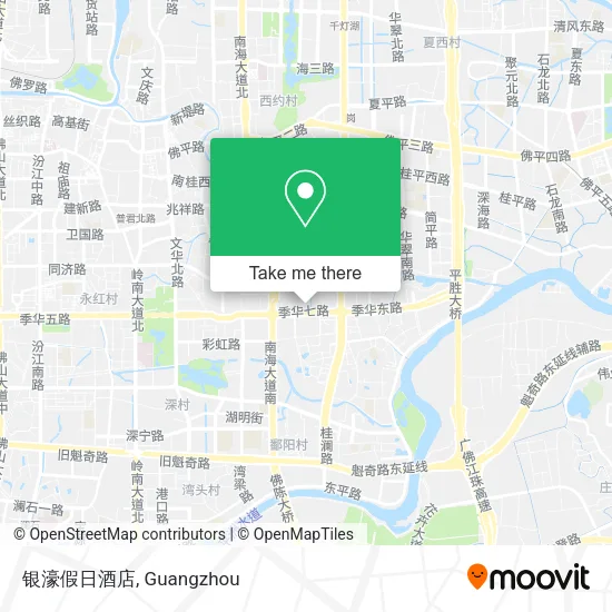 银濠假日酒店 map