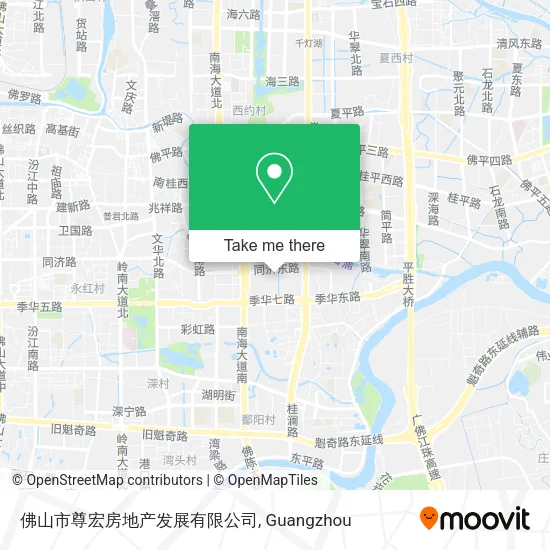 佛山市尊宏房地产发展有限公司 map