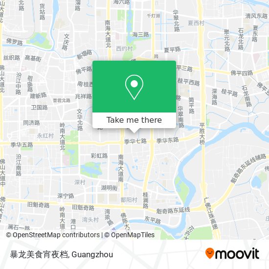 暴龙美食宵夜档 map