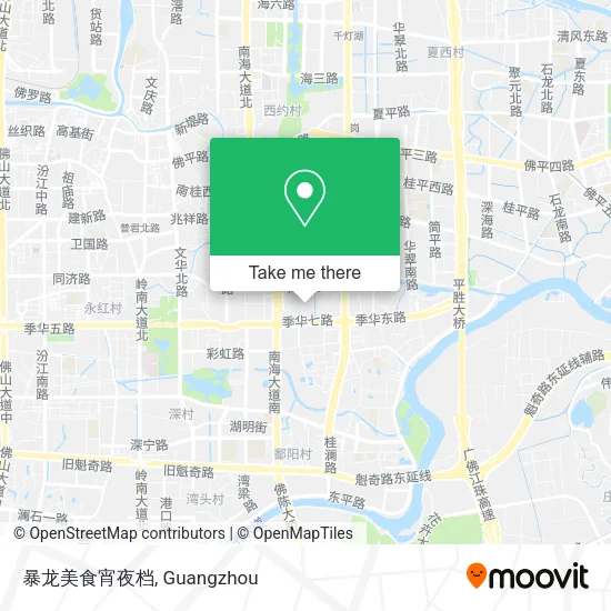 暴龙美食宵夜档 map