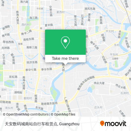 天安数码城南站自行车租赁点 map