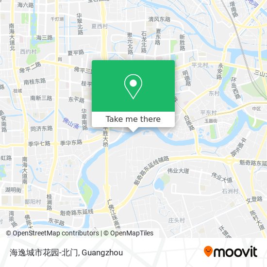 海逸城市花园-北门 map