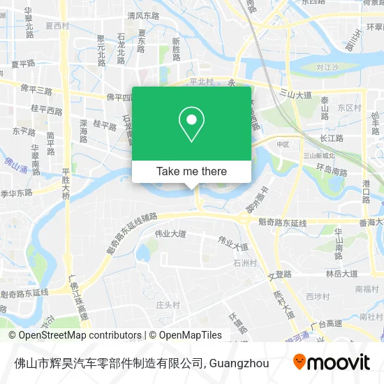 佛山市辉昊汽车零部件制造有限公司 map