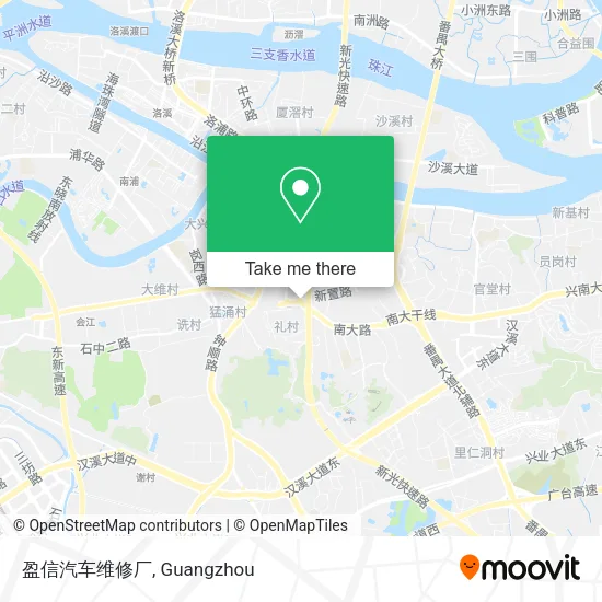 盈信汽车维修厂 map