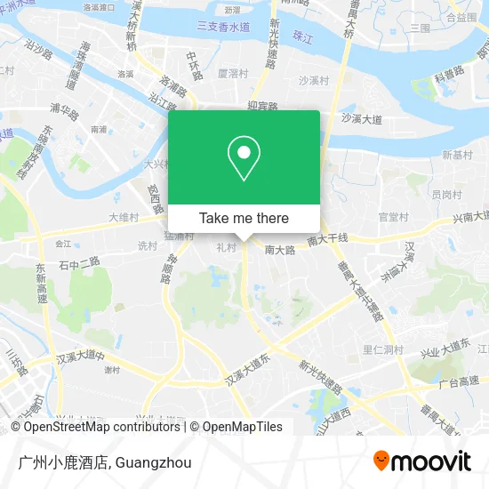 广州小鹿酒店 map