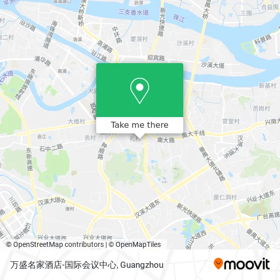 万盛名家酒店-国际会议中心 map
