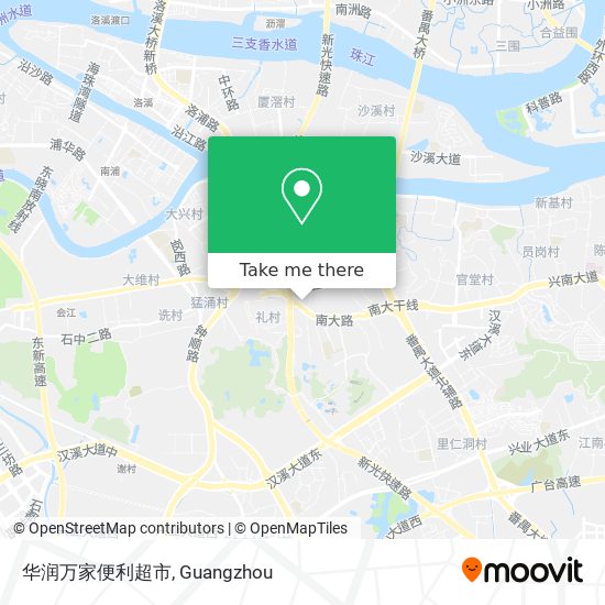 华润万家便利超市 map