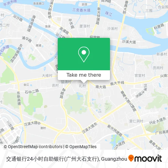 交通银行24小时自助银行(广州大石支行) map