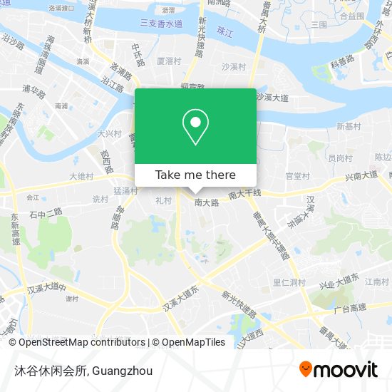 沐谷休闲会所 map