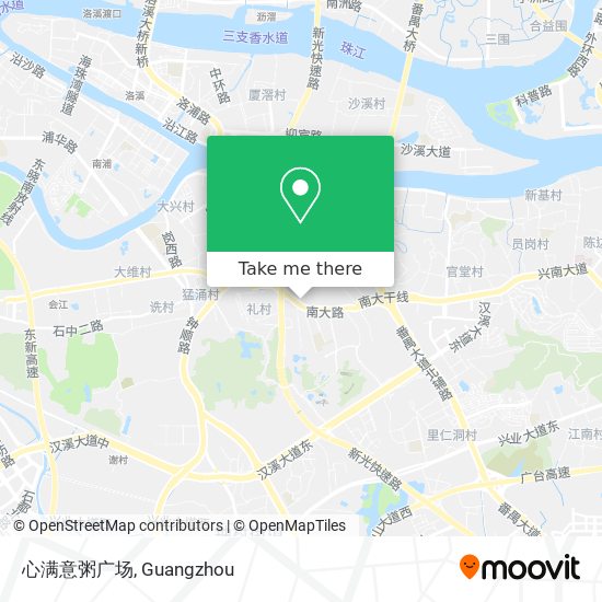 心满意粥广场 map