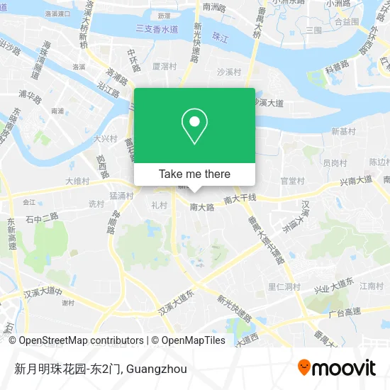 新月明珠花园-东2门 map