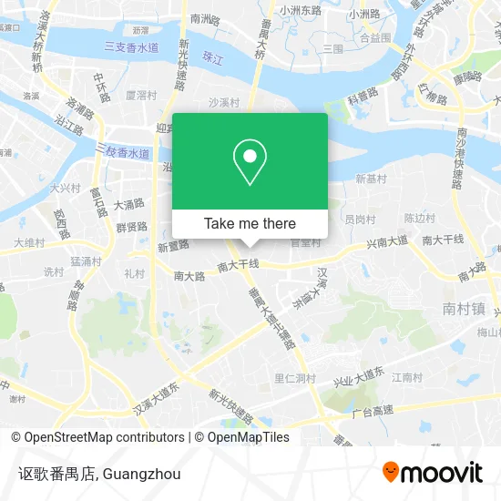 讴歌番禺店 map