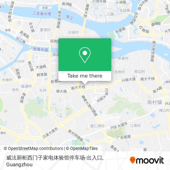 威法厨柜西门子家电体验馆停车场-出入口 map
