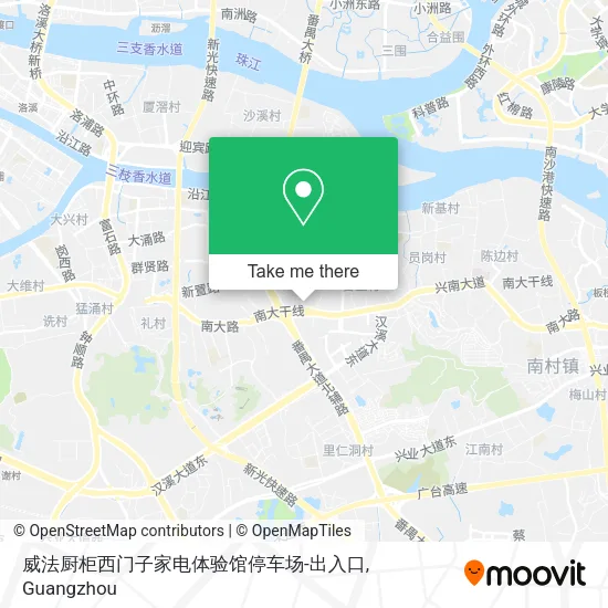 威法厨柜西门子家电体验馆停车场-出入口 map
