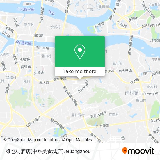 维也纳酒店(中华美食城店) map