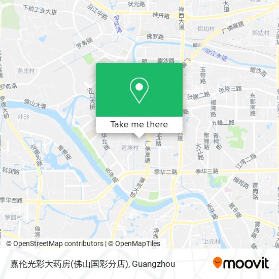 嘉伦光彩大药房(佛山国彩分店) map