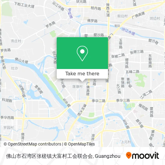 佛山市石湾区张槎镇大富村工会联合会 map