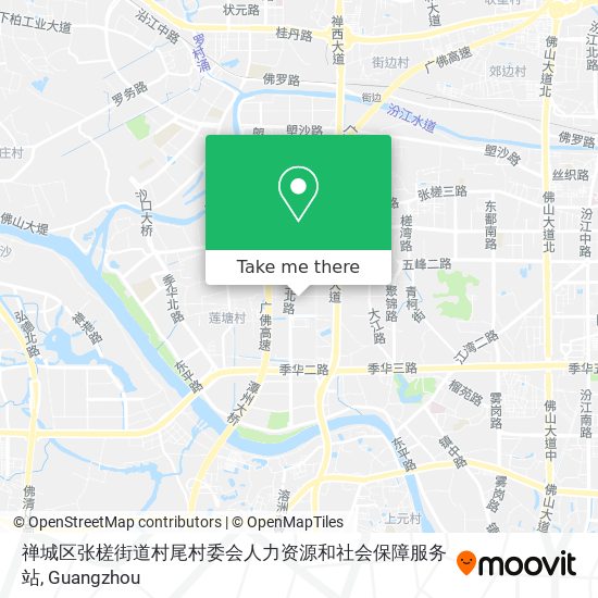 禅城区张槎街道村尾村委会人力资源和社会保障服务站 map