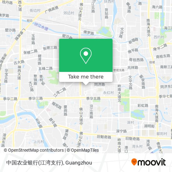 中国农业银行(江湾支行) map