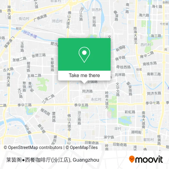 莱茵阁●西餐咖啡厅(汾江店) map