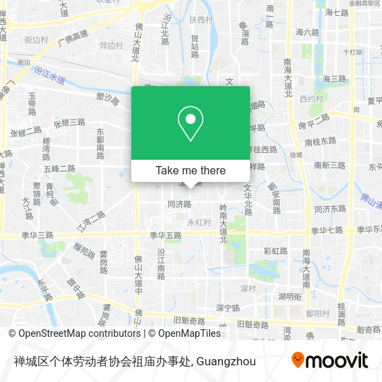 禅城区个体劳动者协会祖庙办事处 map