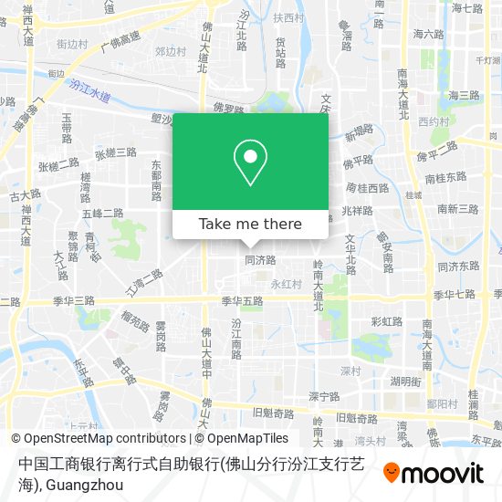 中国工商银行离行式自助银行(佛山分行汾江支行艺海) map