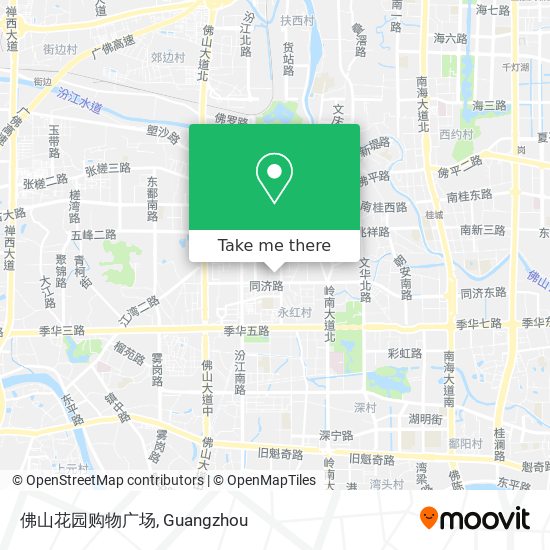 佛山花园购物广场 map