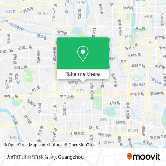 火红红川菜馆(体育店) map