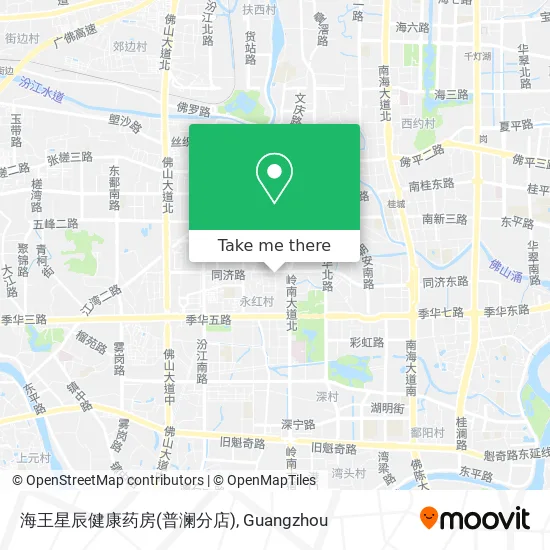 海王星辰健康药房(普澜分店) map