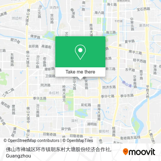 佛山市禅城区环市镇朝东村大塘股份经济合作社 map