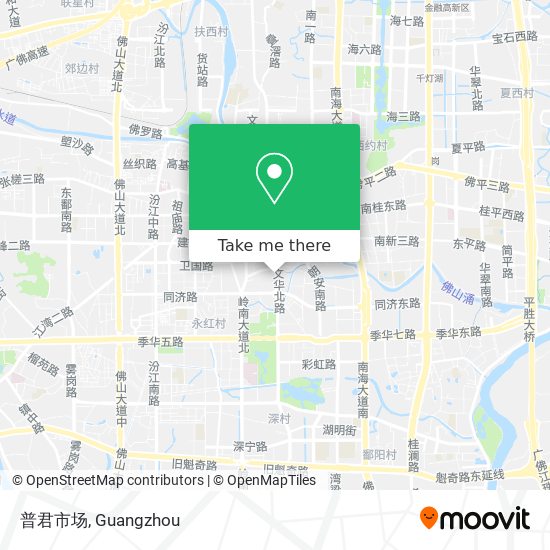 普君市场 map