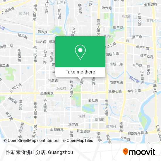 怡新素食佛山分店 map