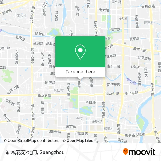 新威花苑-北门 map