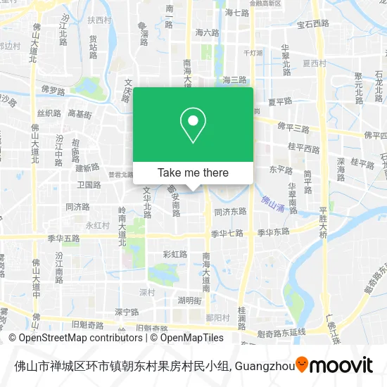 佛山市禅城区环市镇朝东村果房村民小组 map