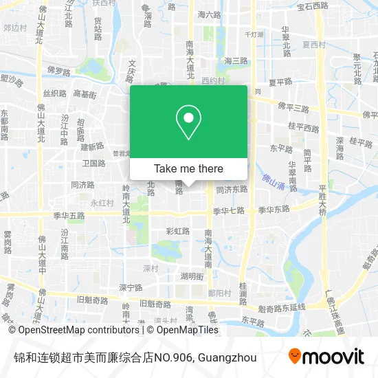 锦和连锁超市美而廉综合店NO.906 map