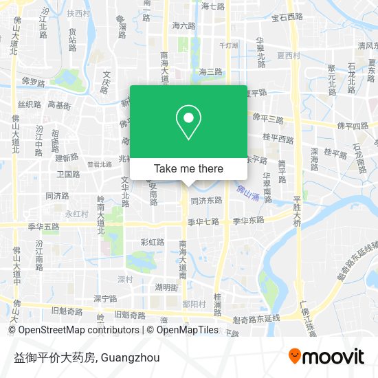 益御平价大药房 map