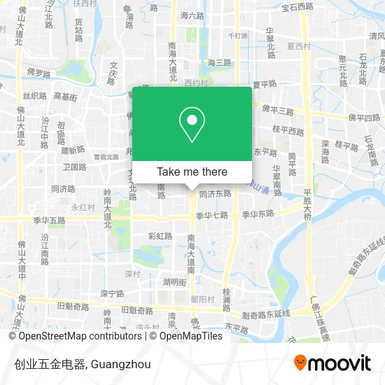 创业五金电器 map