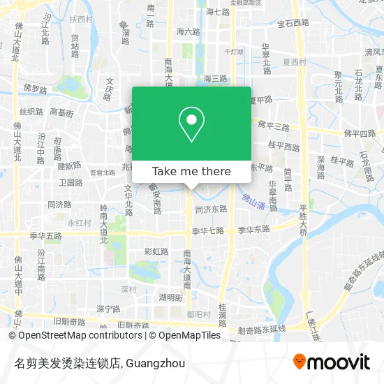 名剪美发烫染连锁店 map