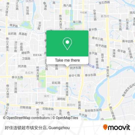 好佳连锁超市镇安分店 map