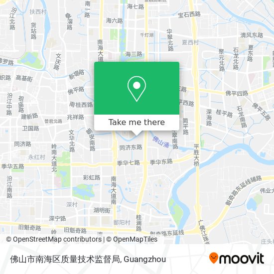 佛山市南海区质量技术监督局 map