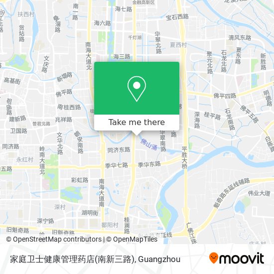 家庭卫士健康管理药店(南新三路) map