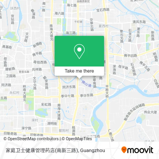 家庭卫士健康管理药店(南新三路) map
