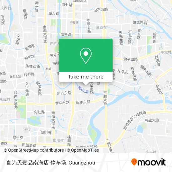 食为天壹品南海店-停车场 map