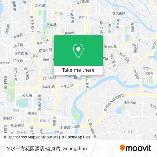 在水一方花园酒店-健身房 map