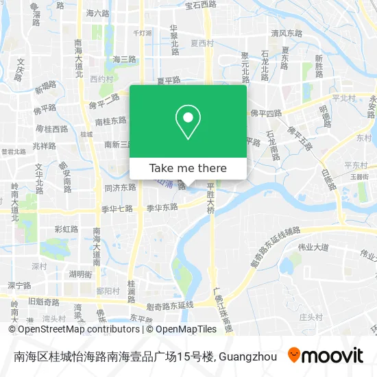 南海区桂城怡海路南海壹品广场15号楼 map
