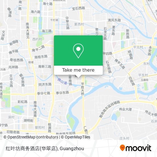 红叶坊商务酒店(华翠店) map