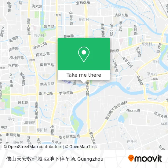 佛山天安数码城-西地下停车场 map