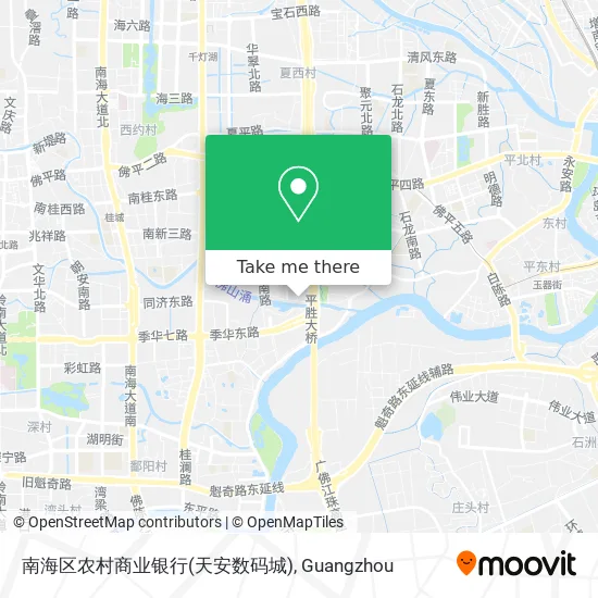 南海区农村商业银行(天安数码城) map