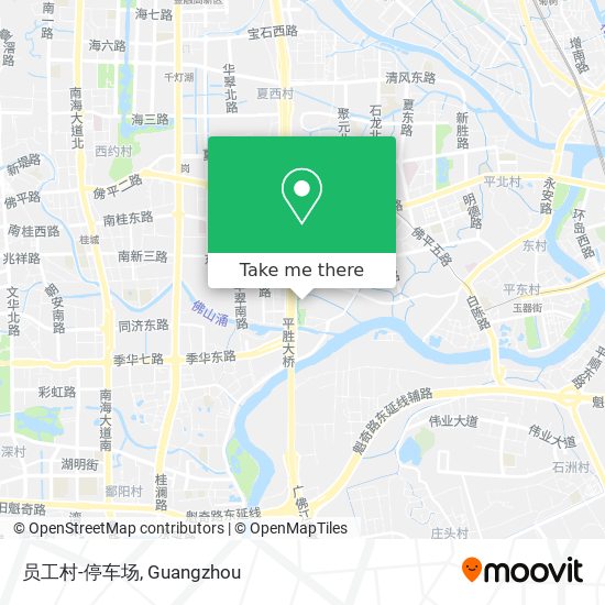 员工村-停车场 map