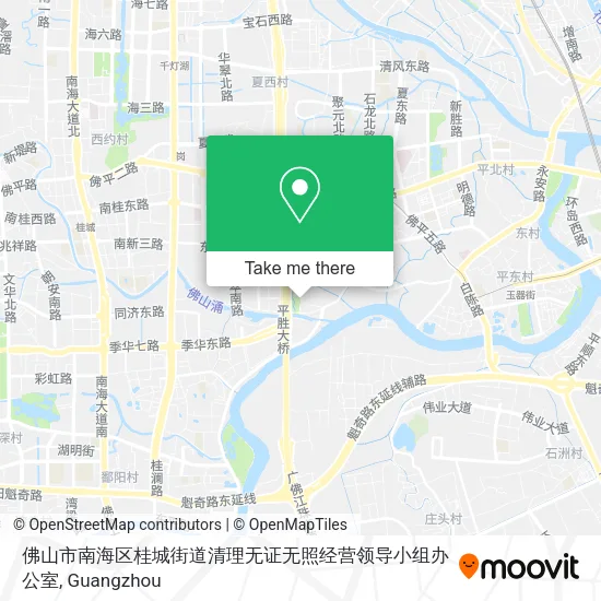 佛山市南海区桂城街道清理无证无照经营领导小组办公室 map